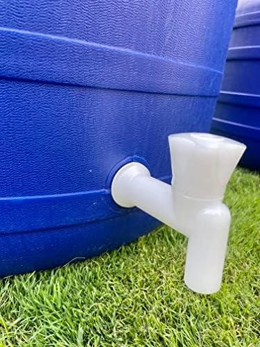 100L APVALINĖ PLASTIKINĖ STATINĖ SU čiaupu