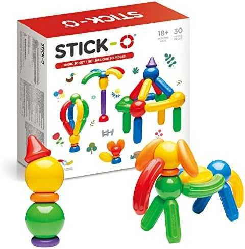 Magformers Magnetiniai blokeliai Stick-O Basic 30 elementų (005-901003)