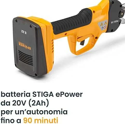 Sekatorius Stiga SC 100e Kit; 20 V; 1x2,0 Ah akum.