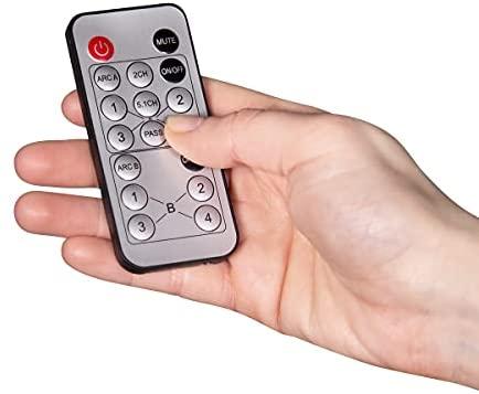 LogiLink Jungiklis 4x2 hdmi, 4k 60hz, su pultu