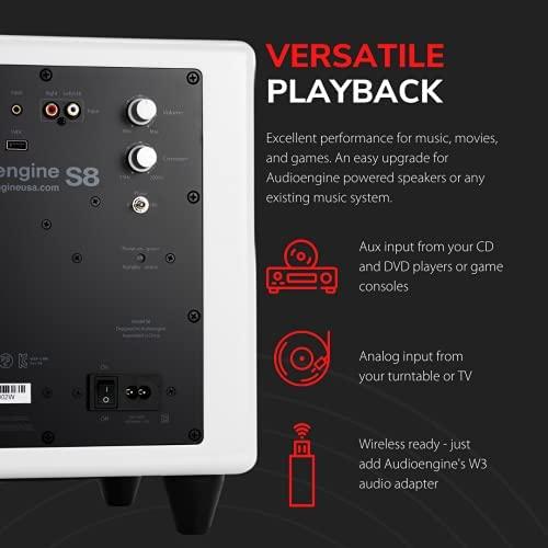 Aktyvi žemųjų dažnių kolonėlė AudioEngine S8, 125 W, Juoda