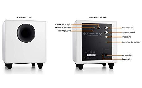 Aktyvi žemųjų dažnių kolonėlė AudioEngine S8, 125 W, Juoda