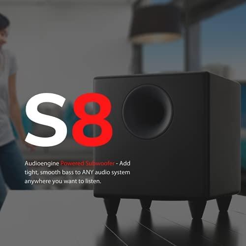 Aktyvi žemųjų dažnių kolonėlė AudioEngine S8, 125 W, Juoda