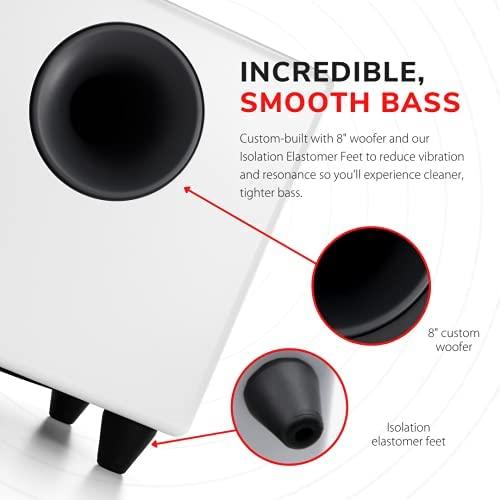 Aktyvi žemųjų dažnių kolonėlė AudioEngine S8, 125 W, Juoda