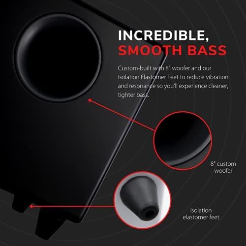 Aktyvi žemųjų dažnių kolonėlė AudioEngine S8, 125 W, Juoda