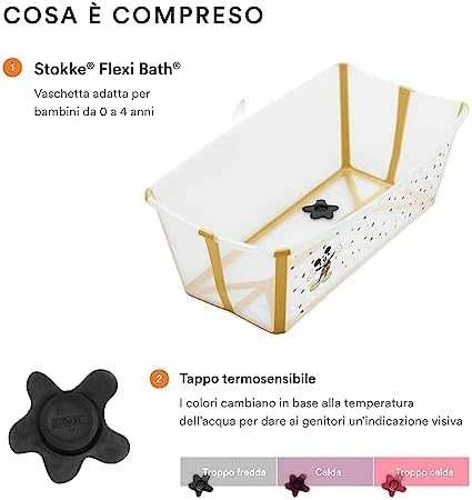 Stokke Flexi Bath - sulankstoma vaikiška vonia | Baltas