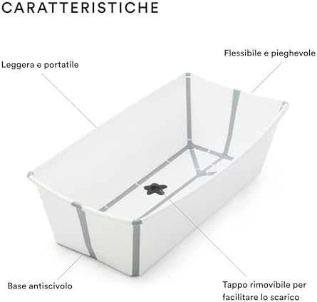 Stokke Flexi Bath - X-Large sulankstoma kūdikio vonelė | Baltas