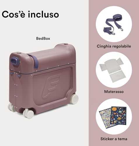 Kelioninis Stokke JetKids BedBox - Vaikiškas lagaminas su lovos funkcija | Miglota alyva