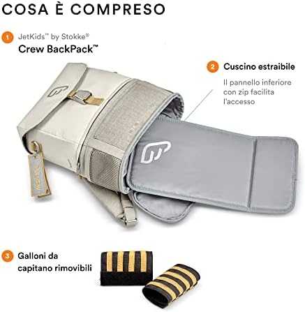Stokke JetKids BackPack - išplečiama kuprinė | Baltas
