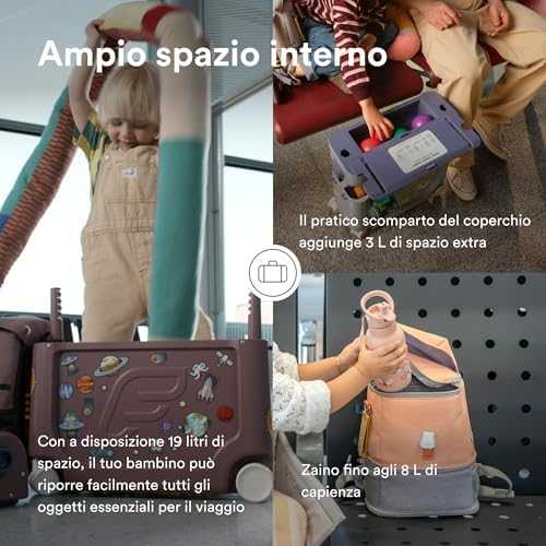 Stokke JetKids - komplektas kelioninis BedBox + Crew Backpack | Arctic Mėlyna