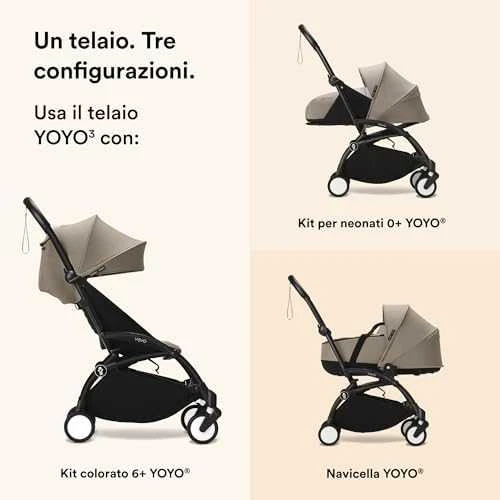 Stokke Yoyo 3 - vežimėlio rėmas, rėmas | Juoda