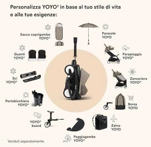 Stokke Yoyo 3 - vežimėlio rėmas, rėmas | Juoda