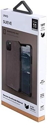 UNIQ Sueve Dėklas Apple iPhone 11 Pro Max taupe warm pilkos spalvos