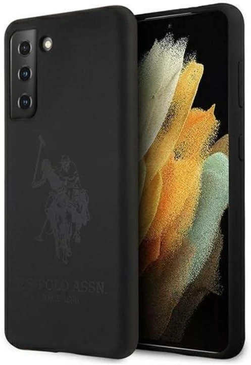Dėklas Us Polo Assn US Polo USHCS21MSLHRTBK S21+ G996 juodos spalvos Silicone On Tone