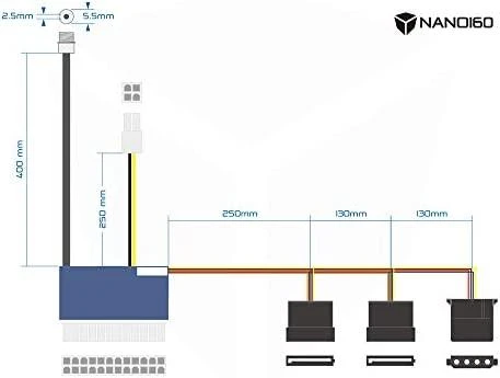 „Streacom ST-NANO160“ pasyvus HTPC maitinimo šaltinis – 160 vatų