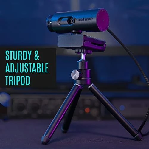 „Streamplify CAM“ srautinio perdavimo internetinė kamera, „Full HD“, 60 Hz – juodos spalvos