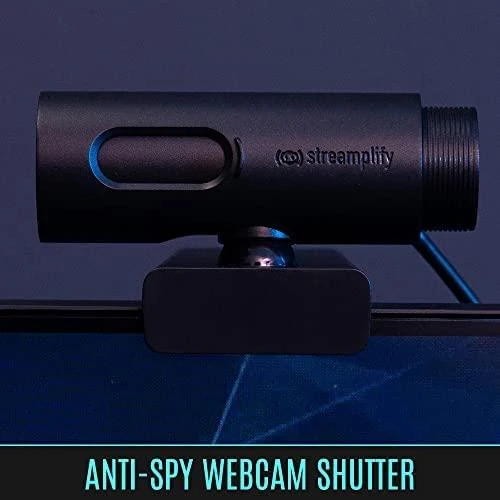 „Streamplify CAM“ srautinio perdavimo internetinė kamera, „Full HD“, 60 Hz – juodos spalvos