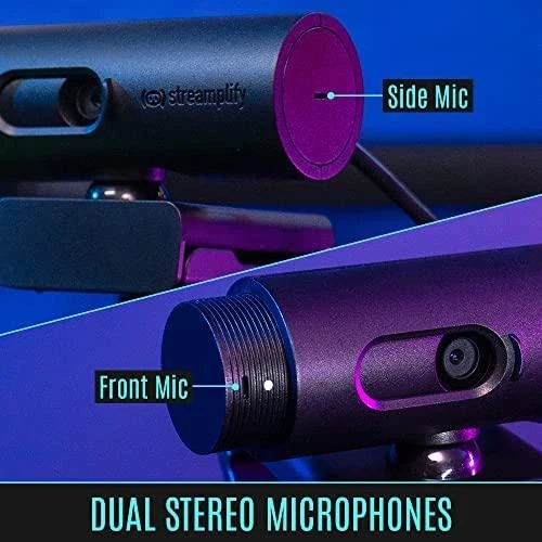 „Streamplify CAM“ srautinio perdavimo internetinė kamera, „Full HD“, 60 Hz – juodos spalvos