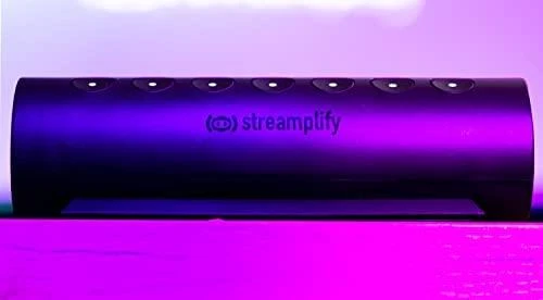 „Streamplify“ šakotuvas „Control 7“, 7x USB 3.0 A tipo, RGB, 12V, ES maitinimo kabelis – juodos spalvos