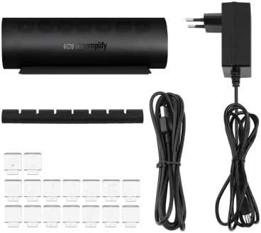 „Streamplify“ šakotuvas „Control 7“, 7x USB 3.0 A tipo, RGB, 12V, ES maitinimo kabelis – juodos spalvos