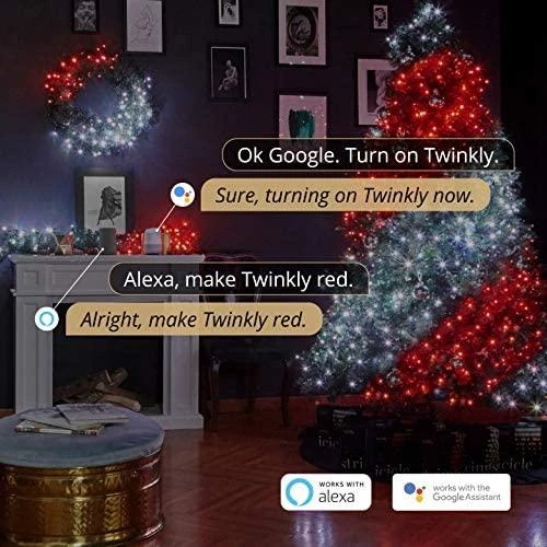 Kalėdinė išmanioji lempučių girlianda Twinkly Strings 250 LED RGB, daugiaspalvės