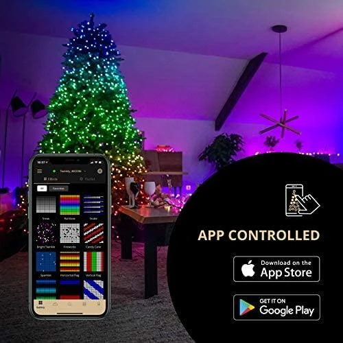 Kalėdinė išmanioji lempučių girlianda Twinkly Strings 250 LED RGB, daugiaspalvės