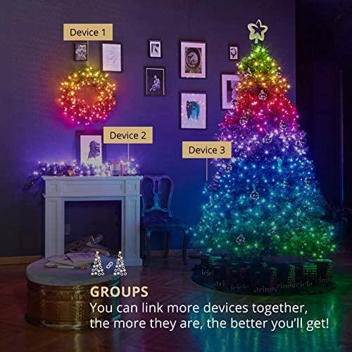 Kalėdinė išmanioji lempučių girlianda Twinkly Strings 250 LED RGB, daugiaspalvės