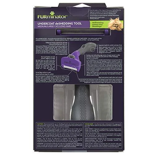 FURminator šukos ilgaplaukėms vidutinių/didelių veislių katėms, sveriančioms nuo 4,5 kg.