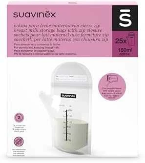 Suavinex™ Link maišeliai motinos pienui 25 vnt