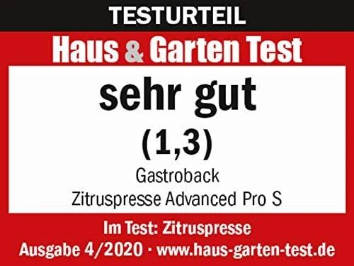 Gastroback 41150 Citrusinių vaisių sulčiaspaudė Advanced Pro S