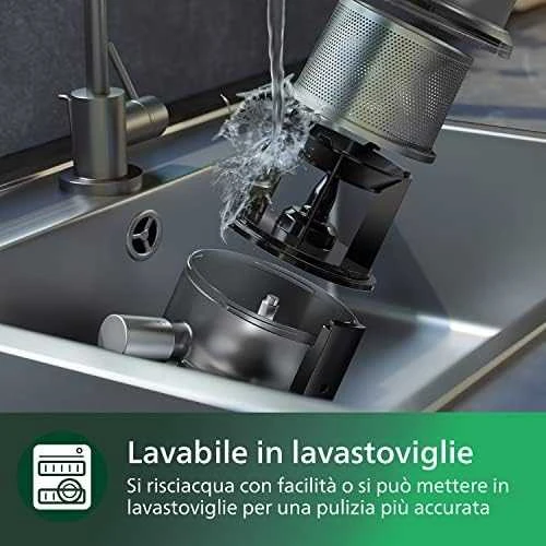 Philips Flip&Juice™ Didelio greičio maišytuvas su sulčiaspaudės moduliu HR3770/10, Juodas