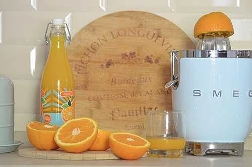 Smeg Citrusinių vaisių sulčiaspaudė CJF11PBEU, blizgi pastelinė mėlyna spalva