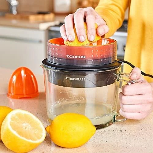 Citrusinių vaisių sulčiaspaudė Taurus CITRUSGLASS, su permatomu indu