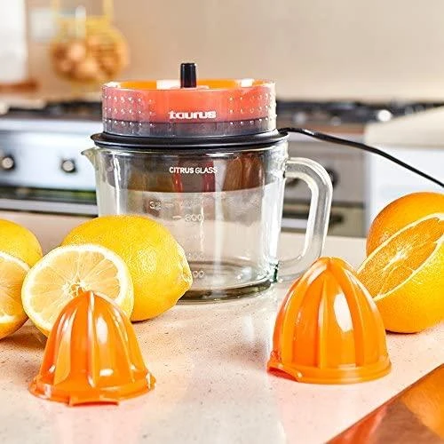 Citrusinių vaisių sulčiaspaudė Taurus CITRUSGLASS, su permatomu indu