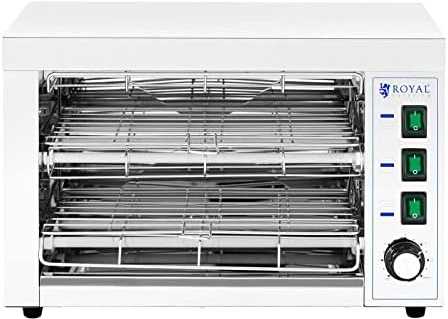 Skrudintuvas Royal Catering Keptuvas toster salamander do zapiekanek 50-300C 3250 W