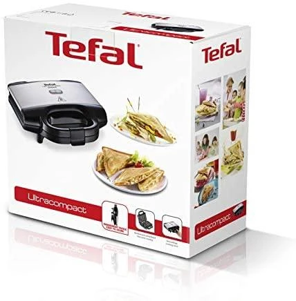 Sumuštinių keptuvas Tefal Ultracompact sumuštinių keptuvė 700 W Juoda, Nerūdijančiojo plieno