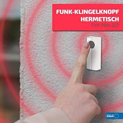 Zamel BLIK skambučio mygtukas belaidis hermetika IP44 PDH-227