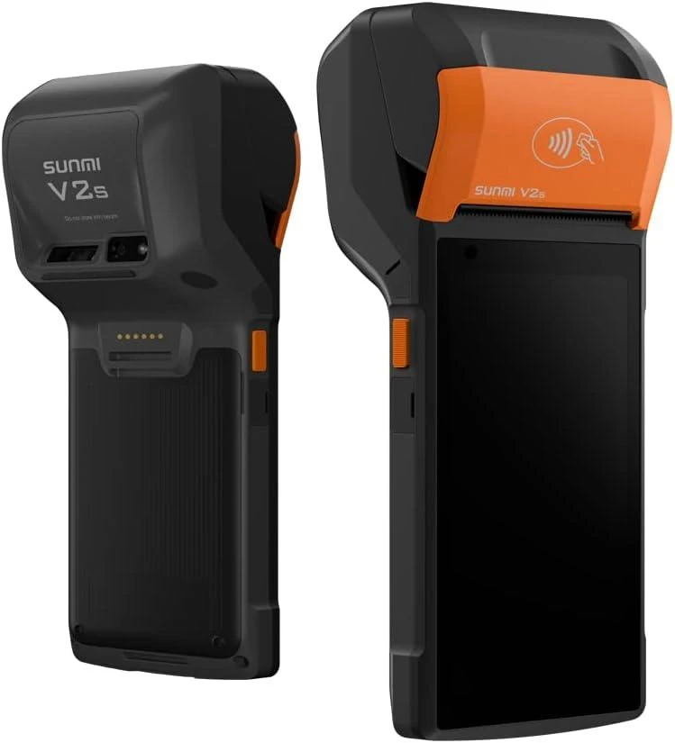 Sunmi Sunmi Mobile Terminal V2s, Android 11, GMS, 3GB + 32GB, 8MP kamera, micro SD, EU 4G, NFC, 2SAM