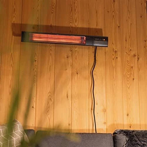 SUNRED | Šildytuvas | RD-DARK-20, tamsi siena | Infraraudonųjų spindulių | 2000 W | Juodas | IP55