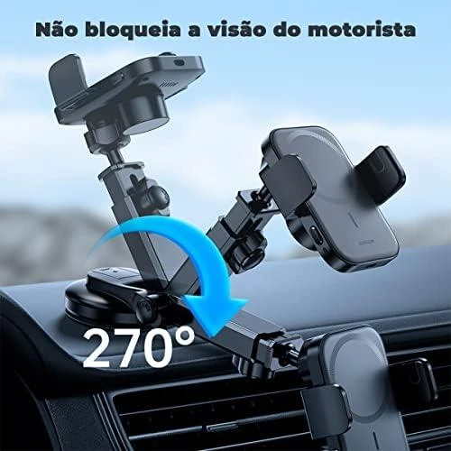 Automobilinis laikiklis-įkroviklis Joyroom JR-ZS295 15W MagSafe juodas