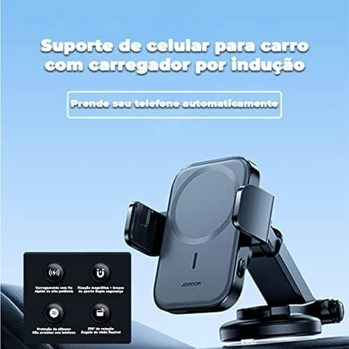 Automobilinis laikiklis-įkroviklis Joyroom JR-ZS295 15W MagSafe juodas