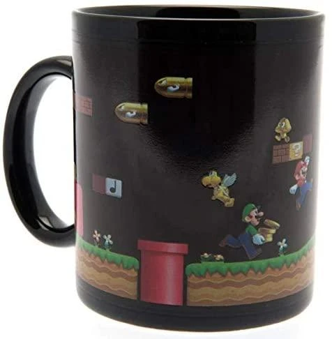 Pyramid Super Mario Gold Coin Rush puodelis| Reaguojantis į karštį 315ml