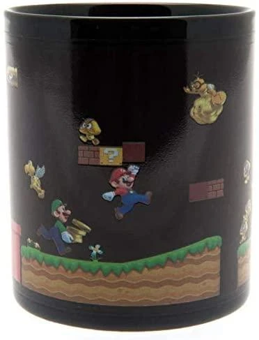 Pyramid Super Mario Gold Coin Rush puodelis| Reaguojantis į karštį 315ml
