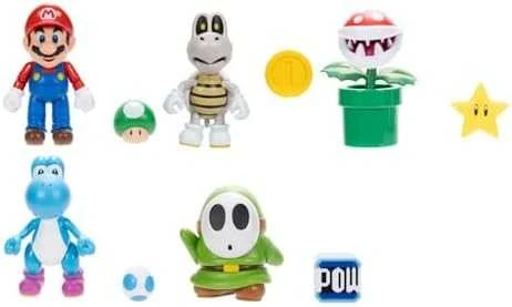 Jakks Pacific Super Mario 4 colių figūrėlė W40, asortimentas.