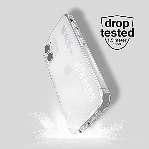 Karl Lagerfeld SuperDry Snap Apple iPhone 12 mini skaidrus Dėklassrebrny/sidabrinis 42590