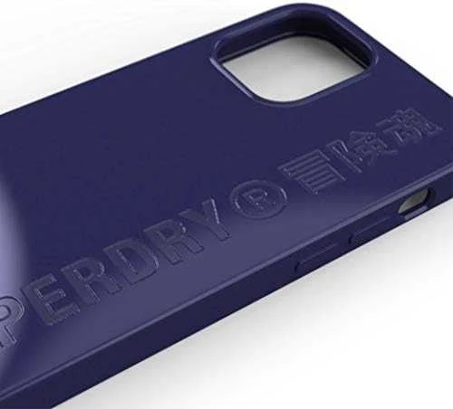 SUPERDRY SNAP DĖKLAS KOMOSTUOJAMAS IPHONE 12/12 PRO NAVY Mėlynas