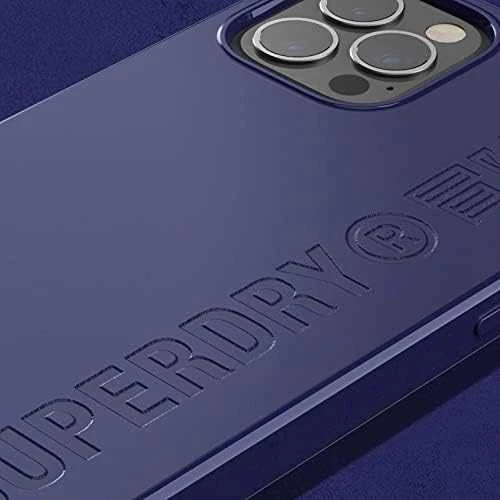 SUPERDRY SNAP DĖKLAS KOMOSTUOJAMAS IPHONE 12/12 PRO NAVY Mėlynas