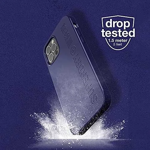 SUPERDRY SNAP DĖKLAS KOMOSTUOJAMAS IPHONE 12/12 PRO NAVY Mėlynas