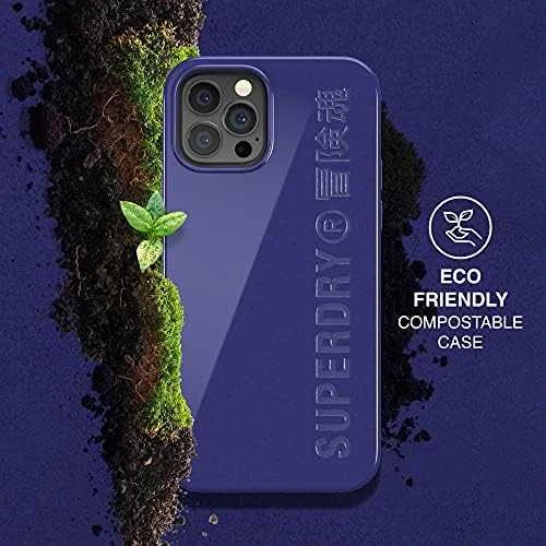 SUPERDRY SNAP DĖKLAS KOMOSTUOJAMAS IPHONE 12/12 PRO NAVY Mėlynas