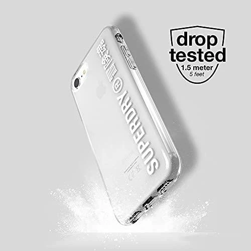 Dėklas SUPERDRY SNAP CASE CLEAR IPHONE 6/6S/7/8/SE TRANSPARENT / Baltas